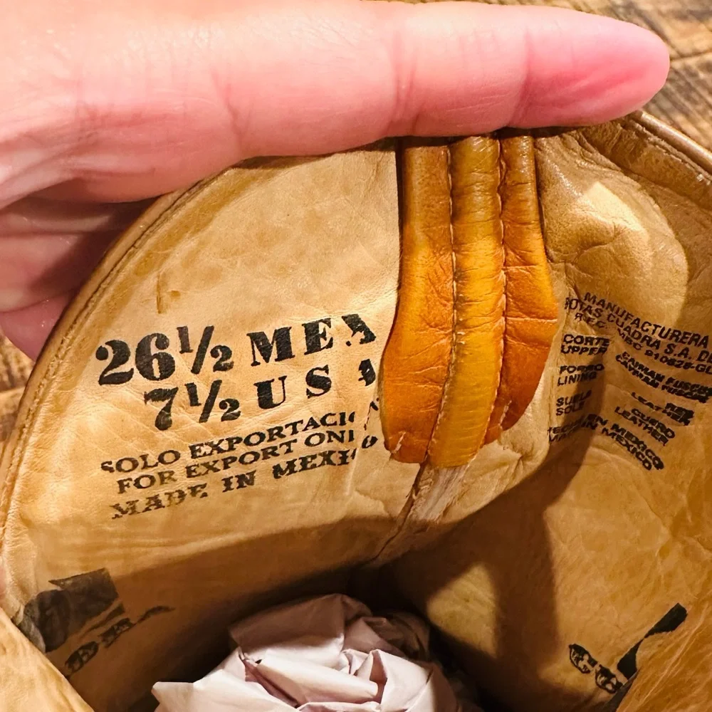 VINTAGE CUADRA MEXICO GATOR WESTERN BOOT MEN OR WOMEN!! Men size 7.5 women 8.5/9 - Picture 3 of 14